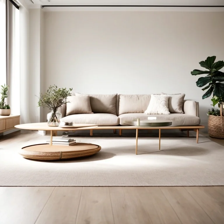 Sauberes modernes Zuhause am Morgen